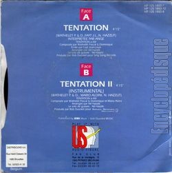 [Pochette de Tentation (L’ANGE) - verso]