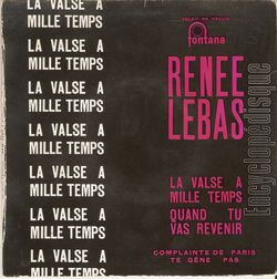 [Pochette de La valse  mille temps (Rene LEBAS)]
