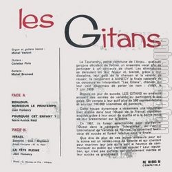 [Pochette de Bonjour Monsieur l’printemps (Les GITANS) - verso]