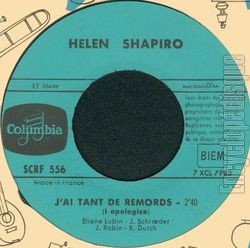 [Pochette de Helen SHAPIRO "Parlons d’amour" (Les FRANCOPHILES) - verso]