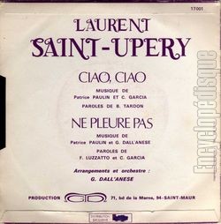 [Pochette de Ciao ciao (Laurent SAINT-UPERY) - verso]
