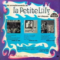 [Pochette de Mon gentil papa (La petite LILY) - verso]