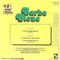 [Pochette de Barbe Bleue (JEUNESSE) - verso]