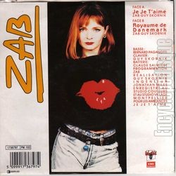 [Pochette de Je je t’aime (ZAB) - verso]