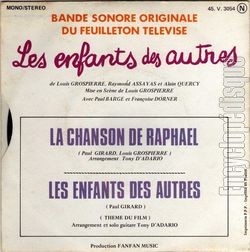 [Pochette de Les enfants des autres (T.V. (Tlvision)) - verso]