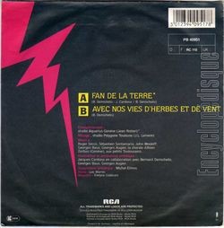 [Pochette de Fan de la terre (Bernard DEMICHELIS) - verso]