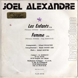 [Pochette de Les enfants (Jol ALEXANDRE) - verso]