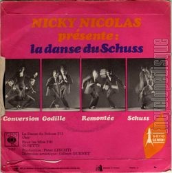 [Pochette de La danse du Schuss (Nicky NICOLAS) - verso]