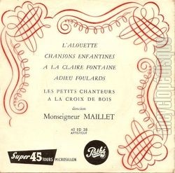 [Pochette de L’alouette (Les PETITS CHANTEURS  LA CROIX DE BOIS)]