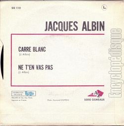 [Pochette de Carr blanc (Jacques ALBIN) - verso]