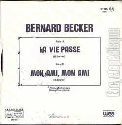 [Pochette de La vie passe (Bernard BECKER) - verso]