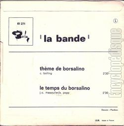[Pochette de Borsalino (La BANDE) - verso]