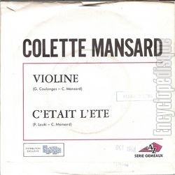 [Pochette de Violine (Colette MANSARD) - verso]