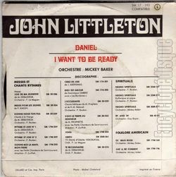 [Pochette de Daniel (John LITTLETON) - verso]