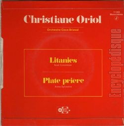 [Pochette de Litanies (Christiane ORIOL) - verso]