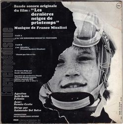 [Pochette de Les dernires neiges de printemps (B.O.F.  Films ) - verso]