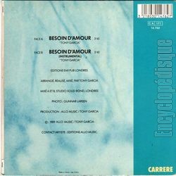 [Pochette de Besoin d’amour (STINA) - verso]