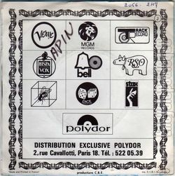 [Pochette de Les fleurs, l&rsquo;oiseau, l&rsquo;amour (Les CHANTEVENTS) - verso]