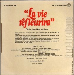 [Pochette de La vie refleurira (CCILE, JEAN-NOL et RAOUL) - verso]