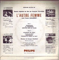[Pochette de L’autre femme (B.O.F.  Films ) - verso]