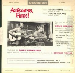 [Pochette de Cœur rebelle "Accroche-toi Peter !" (B.O.F.  Films ) - verso]
