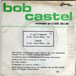 [Pochette de  qui la baguette (Bob CASTEL) - verso]