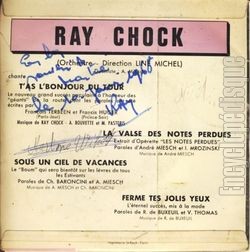 [Pochette de T’as l’bonjour du Tour (Ray CHOCK) - verso]