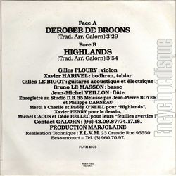 [Pochette de Drobe de Broons (GALORN) - verso]