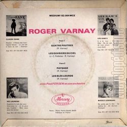 [Pochette de Quatre poutres (Roger VARNAY) - verso]