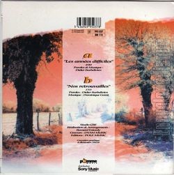 [Pochette de Les annes difficiles (Dominique GOZZI) - verso]