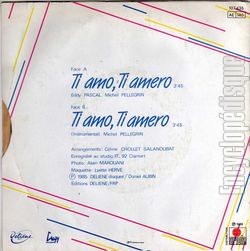 [Pochette de Ti amo, ti amero (Dominique GOZZI) - verso]