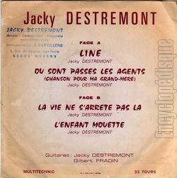 [Pochette de Line (Jacky DESTREMONT) - verso]