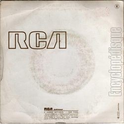 [Pochette de La vieille (Robert GRANGE) - verso]