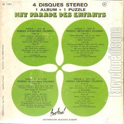 [Pochette de Hit-Parade des enfants - Vol. 1 - 3 (Jany FRDRIQUE) - verso]