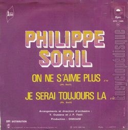 [Pochette de On ne s’aime plus (Philippe SORIL) - verso]