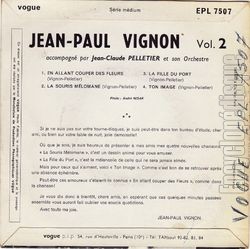 [Pochette de En allant couper des fleurs (Jean-Paul VIGNON) - verso]