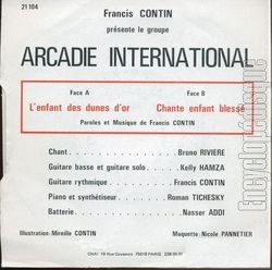 [Pochette de L’enfant des dunes d’or (ARCADIE INTERNATIONAL) - verso]