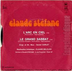 [Pochette de L’arc en ciel (Claude STFANE) - verso]