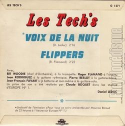 [Pochette de Voix de la nuit (Les TECH’S) - verso]