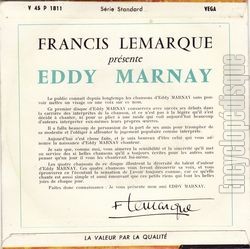 [Pochette de Giovinella (Eddy MARNAY) - verso]