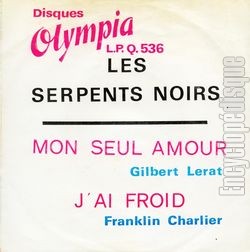 [Pochette de Mon seul amour (Les SERPENTS NOIRS) - verso]