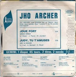 [Pochette de Judy, tu t’amuses (Jho ARCHER) - verso]