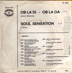 [Pochette de Ob la di, ob la da (COMPILATION) - verso]