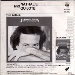 [Pochette de Nathalie (Julio IGLESIAS) - verso]