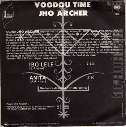 [Pochette de Voodou time (Jho ARCHER) - verso]