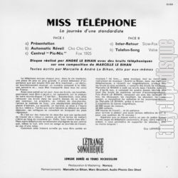[Pochette de Miss Tlphone - La journe d’une standardiste (Les VOX ARELLI) - verso]