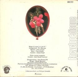 [Pochette de Mange ta soupe et va au lit (Franoise MOREAU et Franois IMBERT) - verso]
