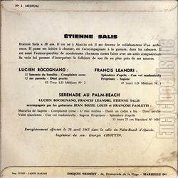 [Pochette de Minicola (tienne SALIS) - verso]