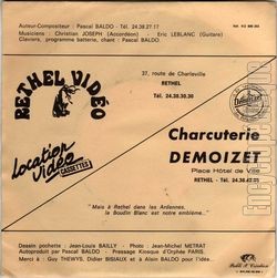 [Pochette de L’hymne au boudin blanc de Rethel (Pascal BALDO) - verso]