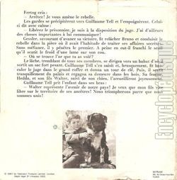 [Pochette de Guillaume Tell (L’ours) (JEUNESSE) - verso]